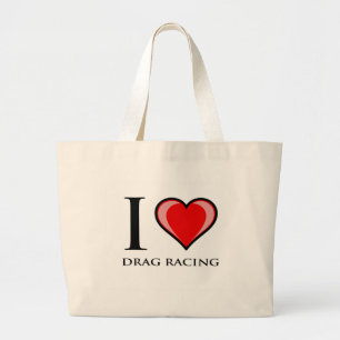 Bolso De Tela Gigante Amo Carreras de fricción