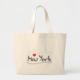 Bolso De Tela Gigante Amo (corazón) Nueva York, Nueva York