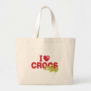 Bolso De Tela Gigante amo crocs