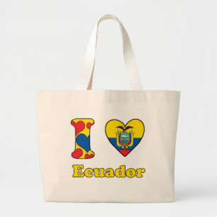Bolso De Tela Gigante Amo Ecuador