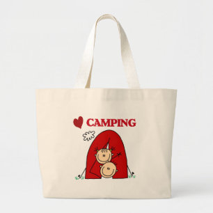 Bolso De Tela Gigante Amo el acampar