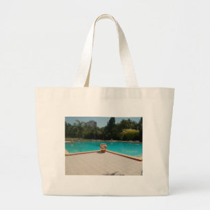 Bolso De Tela Gigante Amo el arte de la piscina de mi familia