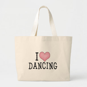 Bolso De Tela Gigante Amo el bailar