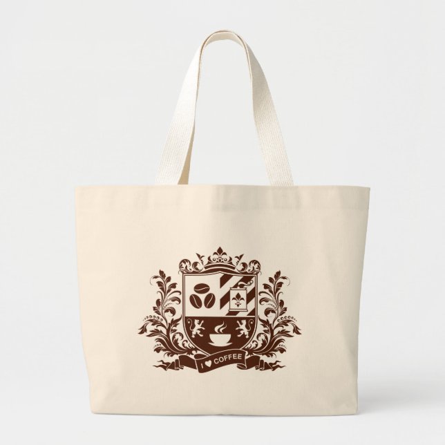Bolso De Tela Gigante Amo el café (Frente)