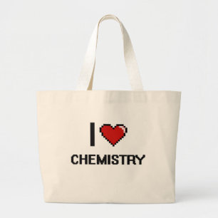 Bolso De Tela Gigante Amo el diseño retro de Digitaces de la química