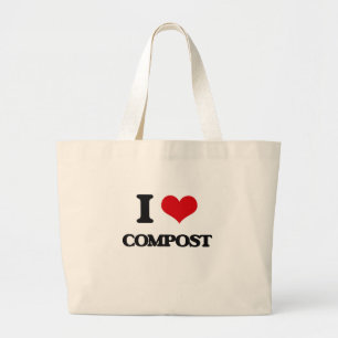 Bolso De Tela Gigante Amo el estiércol vegetal