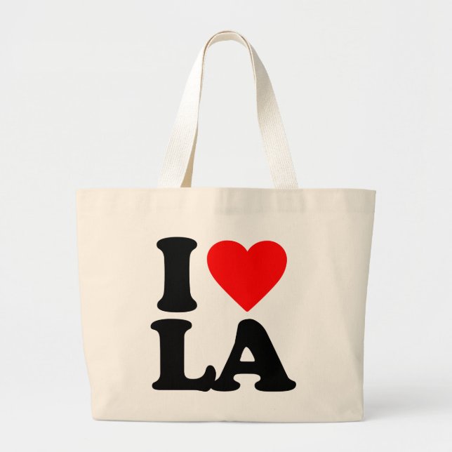 BOLSO DE TELA GIGANTE AMO EL LA (Frente)