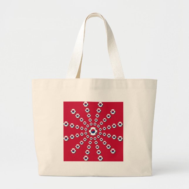 Bolso De Tela Gigante Amo el Rojo (Frente)