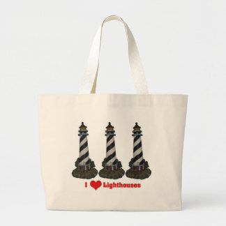 Bolso De Tela Gigante Amo el tote de los faros