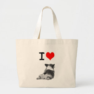 Bolso De Tela Gigante Amo extremos del Corgi