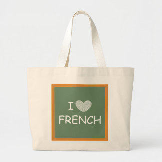 Bolso De Tela Gigante Amo francés