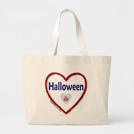Bolso De Tela Gigante Amo Halloween