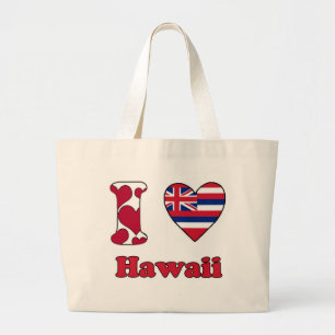 Bolso De Tela Gigante Amo Hawaii