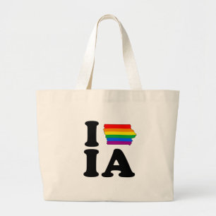 BOLSO DE TELA GIGANTE AMO IOWA GAY