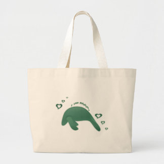 Bolso De Tela Gigante Amo Manatees