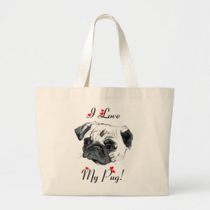 Bolso De Tela Gigante ¡Amo mi barro amasado! Lindo