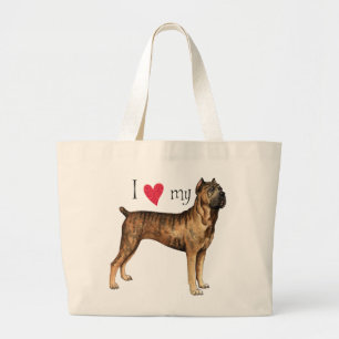 Bolso De Tela Gigante Amo mi Cane Corso