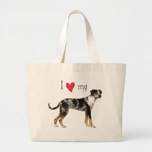 Bolso De Tela Gigante Amo mi Catahoula