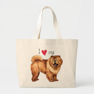 Bolso De Tela Gigante Amo mi Chow