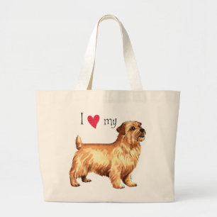 Bolso De Tela Gigante Amo mi Norfolk Terrier