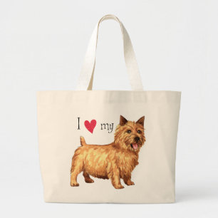 Bolso De Tela Gigante Amo mi Norwich Terrier