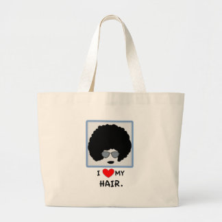 Bolso De Tela Gigante Amo mi pelo - Afro