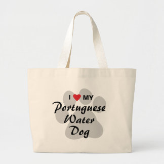 Bolso De Tela Gigante Amo mi perro de agua portugués