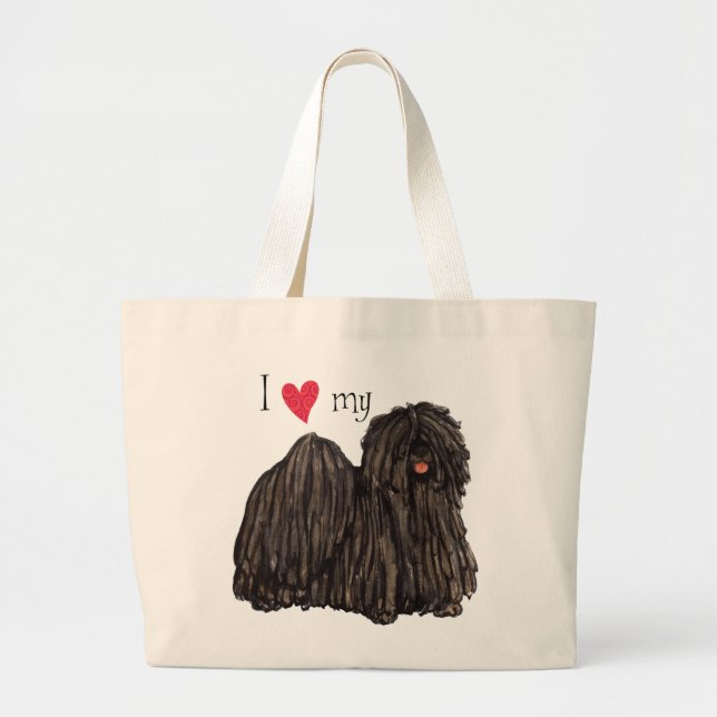 Bolso De Tela Gigante Amo mi Puli (Frente)