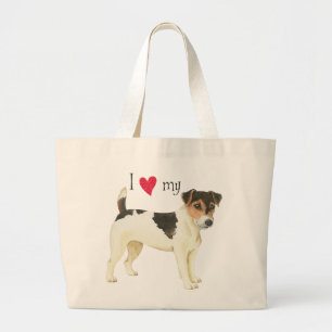 Bolso De Tela Gigante Amo mi Russell Terrier
