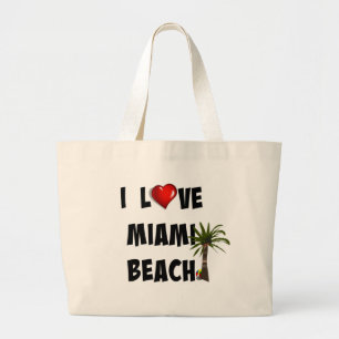 Bolso De Tela Gigante Amo Miami Beach