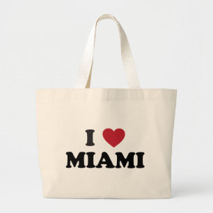 Bolso De Tela Gigante Amo Miami la Florida