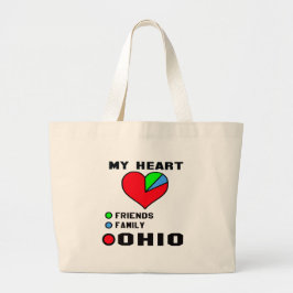 Bolso De Tela Gigante Amo Ohio