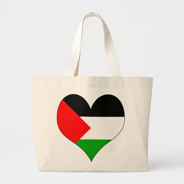 Bolso De Tela Gigante Amo Palestina (Frente)