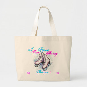 Bolso De Tela Gigante Amo patinaje artístico, Briana