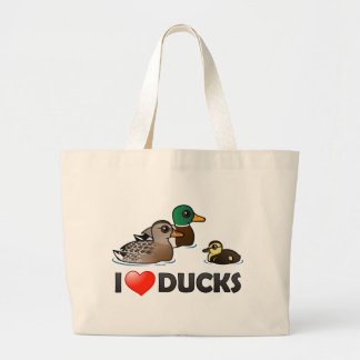 Bolso De Tela Gigante Amo patos