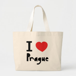 Bolso De Tela Gigante Amo Praga