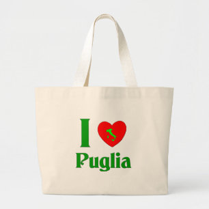 Bolso De Tela Gigante Amo Puglia Italia