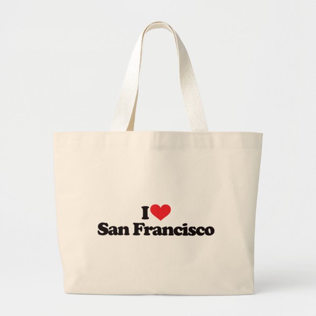 Bolso De Tela Gigante Amo San Francisco (Frente)
