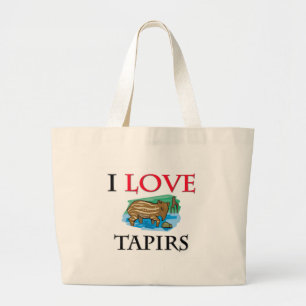 Bolso De Tela Gigante Amo Tapirs