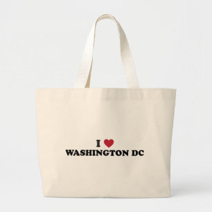 Bolso De Tela Gigante Amo Washington DC