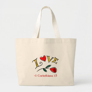 BOLSO DE TELA GIGANTE AMOR