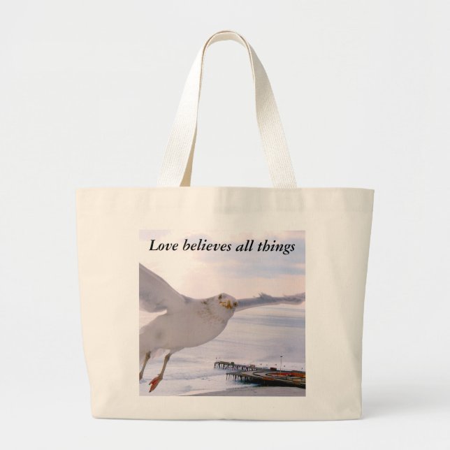 Bolso De Tela Gigante Amor_ (Frente)