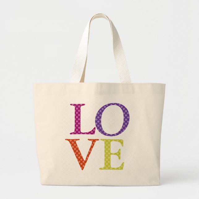 Bolso De Tela Gigante Amor (Frente)