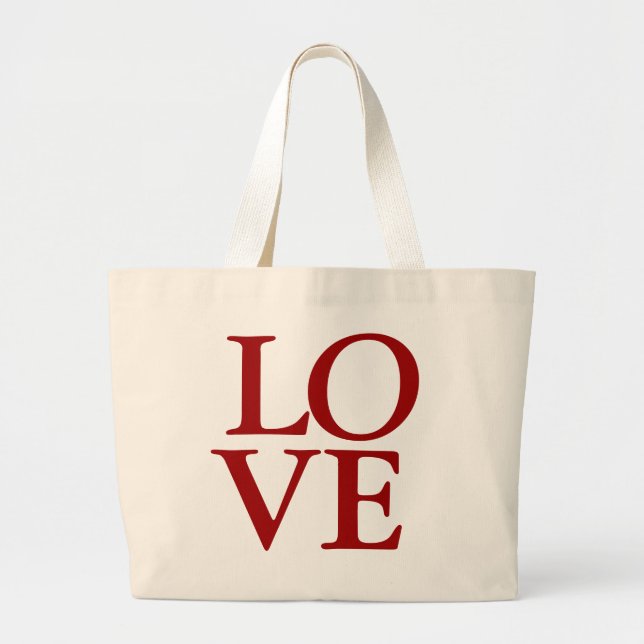 Bolso De Tela Gigante Amor (Frente)
