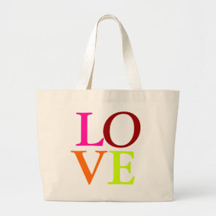 Bolso De Tela Gigante Amor