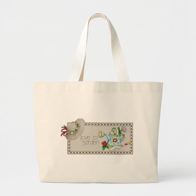 Bolso De Tela Gigante Amor a cultivar un huerto Totebag (Frente)