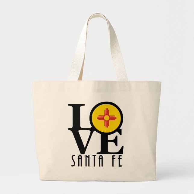 Bolso De Tela Gigante AMOR A Santa Fe (Frente)