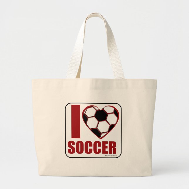 Bolso De Tela Gigante Amor al fútbol (Frente)