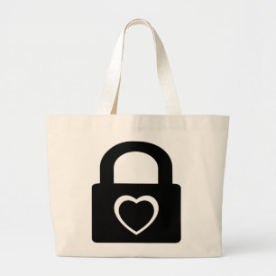 Bolso De Tela Gigante amor bloqueado.