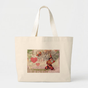 Bolso De Tela Gigante Amor Corazón Querido Valentine Cherub